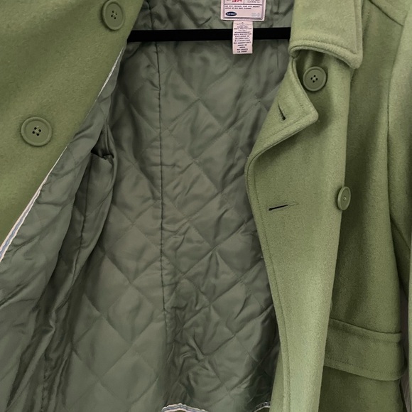 Green Pea Coat - Picture 4 of 9